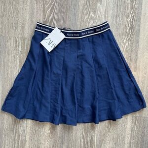 Zara Navy Blue Mini Skirt